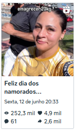 Reel Feliz dia dos namorados — 252,3 mil visualizações