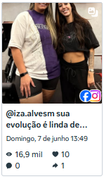 Reel @iza.alvesm sua evolução é linda — 16,9 mil visualizações
